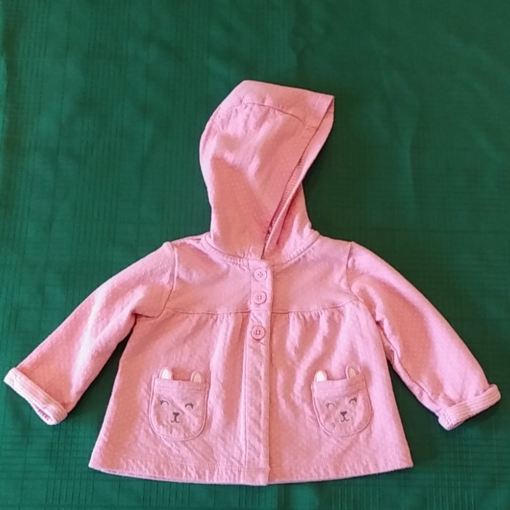 Carter's Girls Pink Hooded Sweater